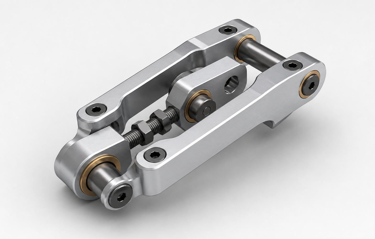 Compact mechanical linkage CAD assembly